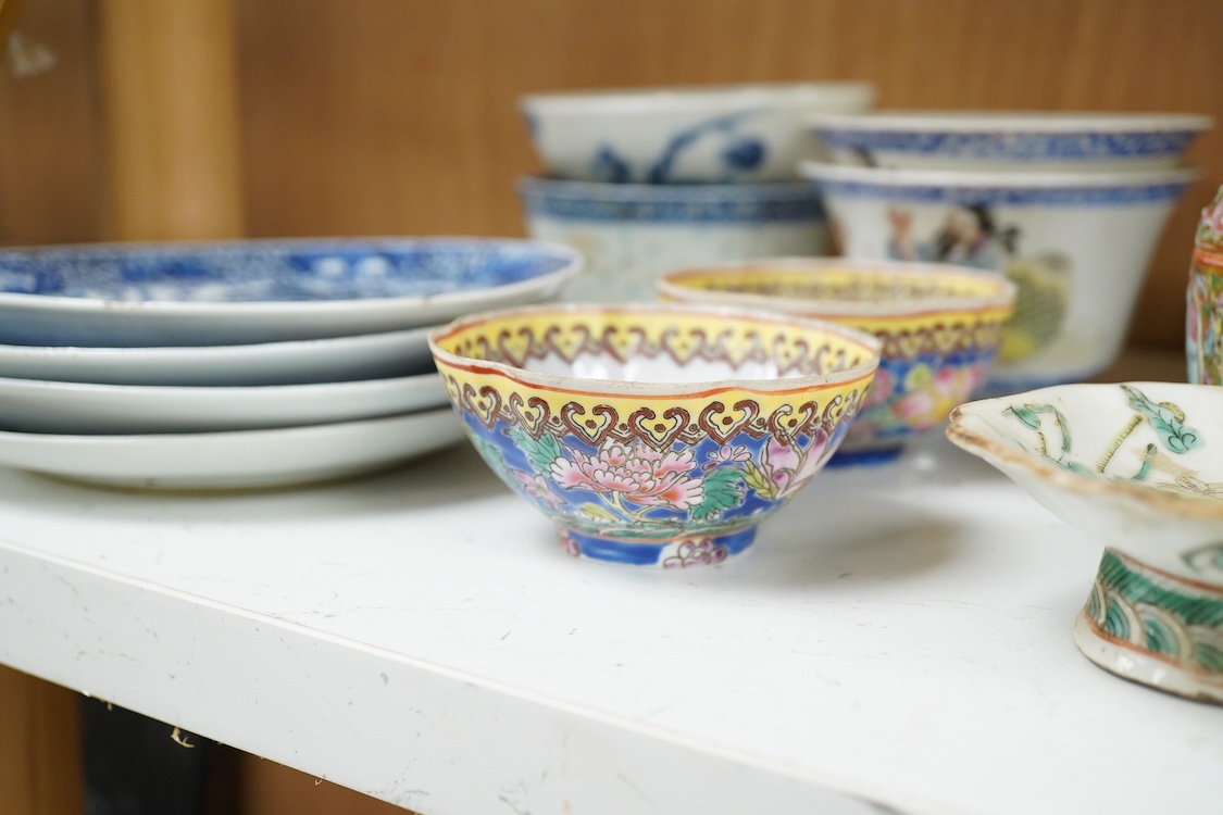 A small group of Chinese ceramics, 19th century and later